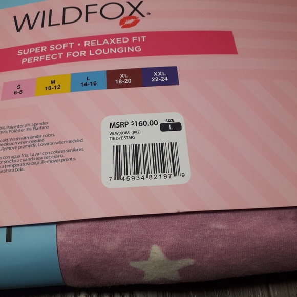 Wildfox 2 peice pajama lounge set | Tie dye design, relaxed fit - Picture 6 of 11